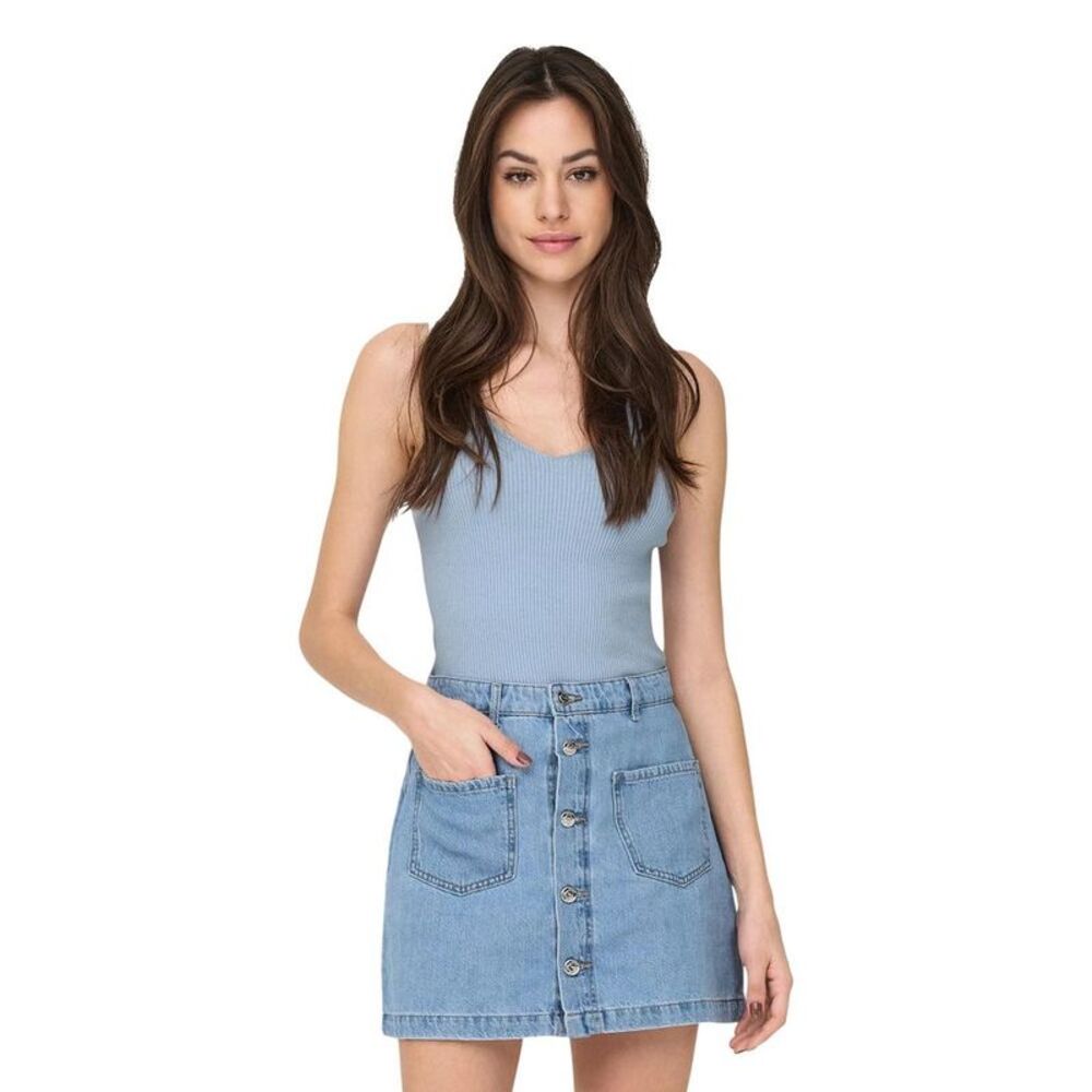 Jacqueline De Yong Blue Viscose Tank Women's Tops